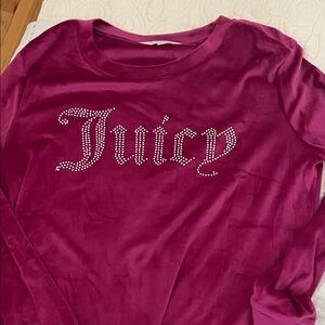 Juicy Couture Fuchsia Velvet Top and Bottoms